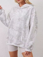 Full Size Kangaroo Pocket Long Sleeve Hoodie Plus Size