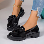 Bow Round Toe Loafers