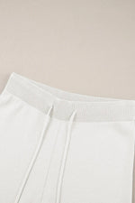 Contrast Trim Round Neck Top and Pants Set