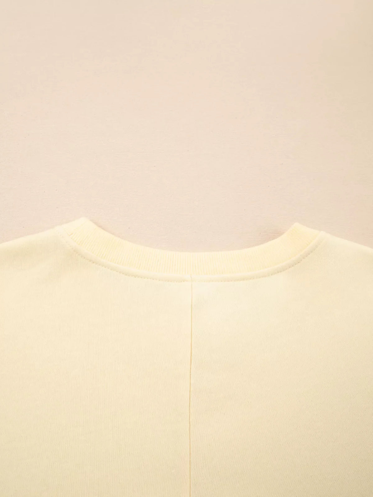 2 in 1 Faux Two Piece Patchwork Round Neck Sweatshirt