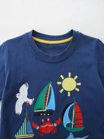 Children's Vehicle Graphic Short Sleeve T-Shirt