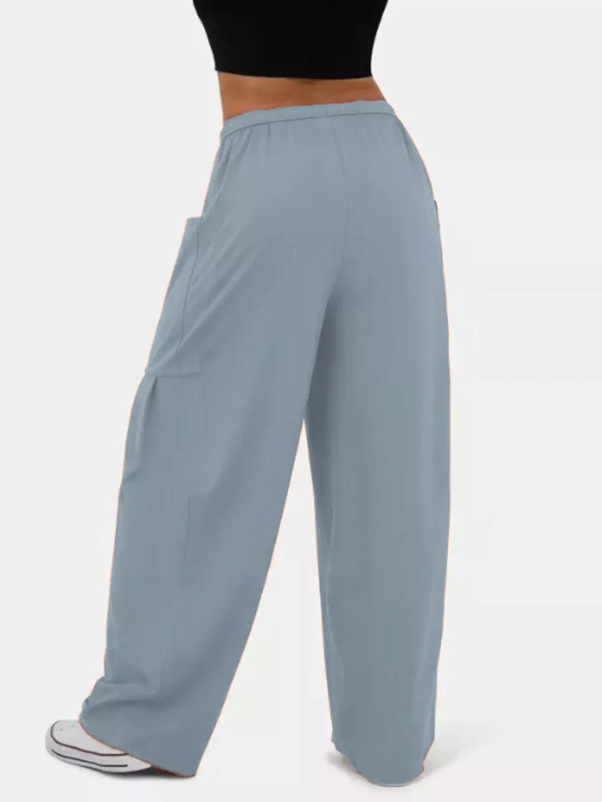 Drawstring Wide Leg Pants