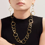 18K Gold-Plated Chain Link Statement Necklace