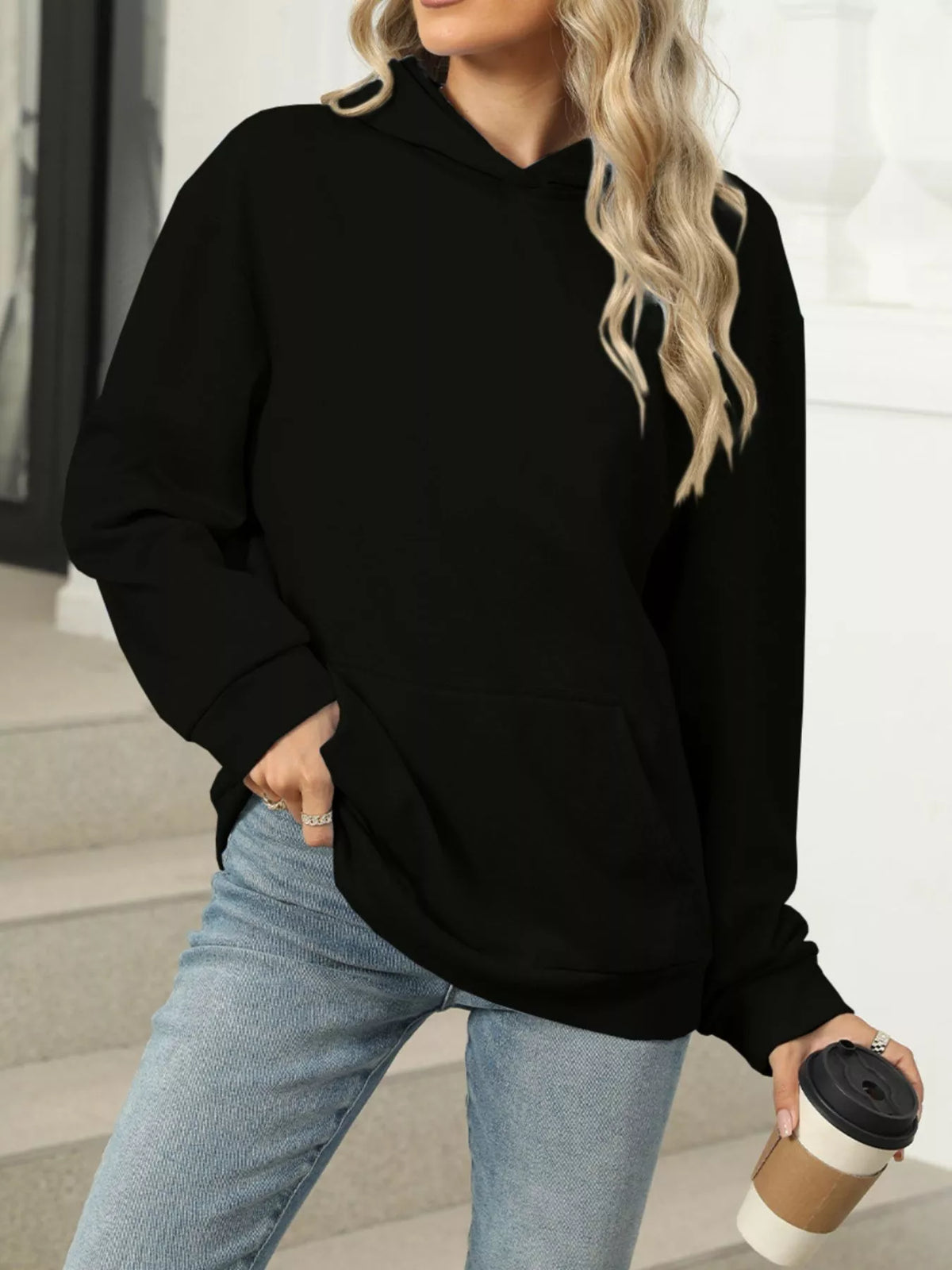 Kangaroo Pocket Long Sleeve Hoodie