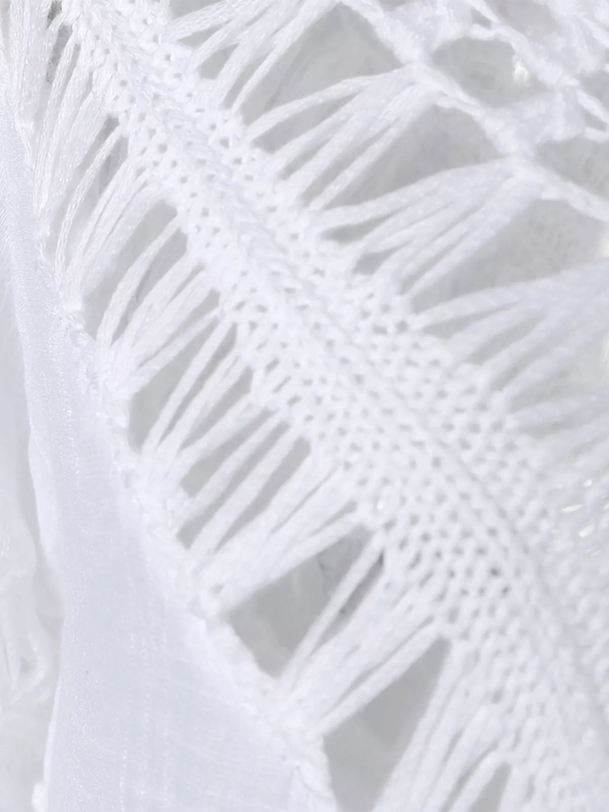 Crochet Trimmed Flowy Cover Up Dress