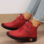 Lace Up Platform Ankle Boots