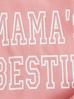 Children's Letter Round Neck Tee and Shorts Set
