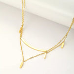 18K Gold-Plated Double Layered Necklace