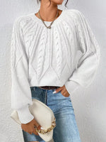 Cable Knit Long Sleeve Sweater