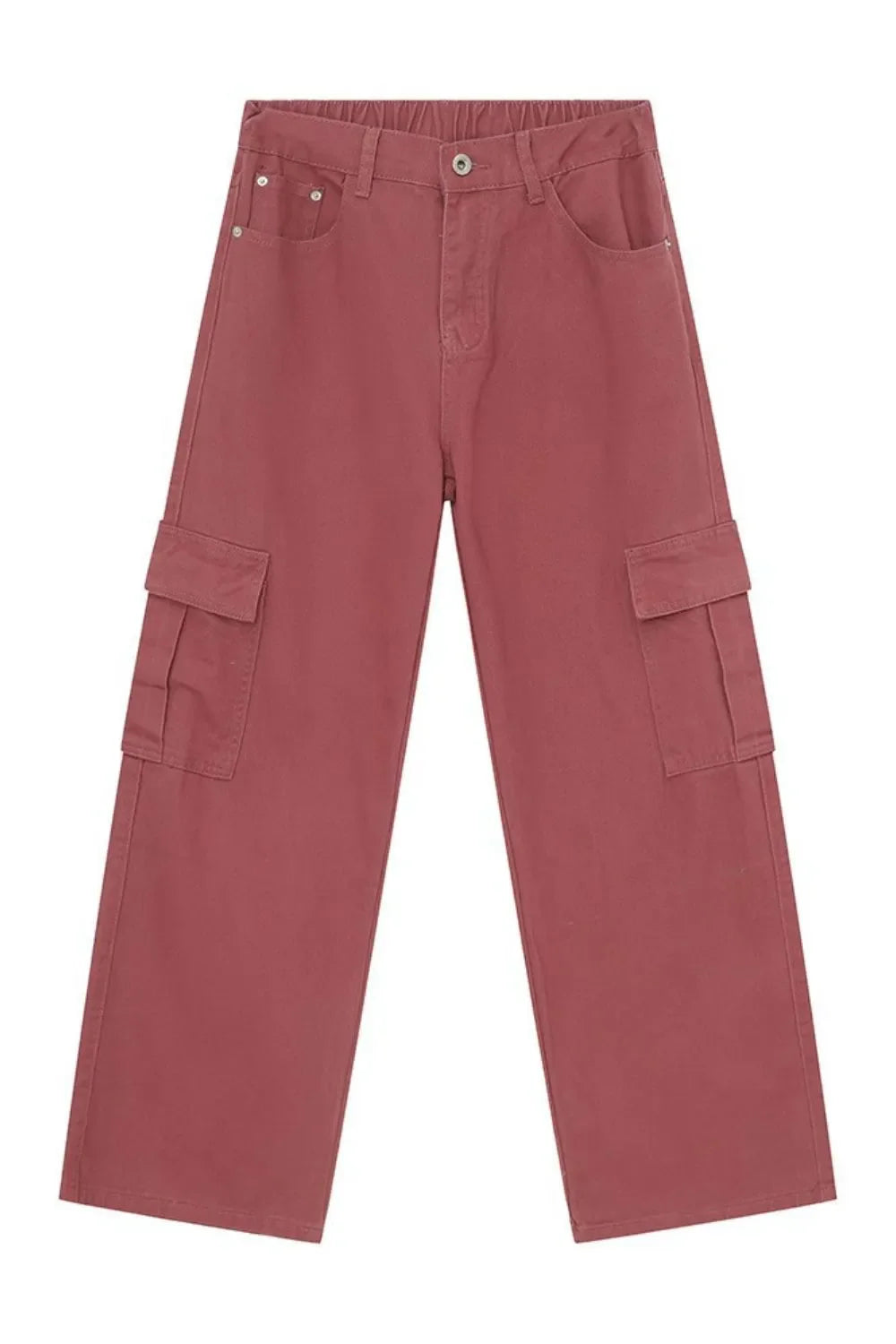 Hight Rise Wide Leg Cargo Pants