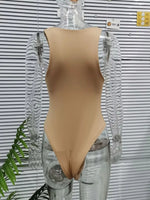 Round Neck Sleeveless Bodysuit