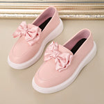 Bow Detail Platform Loafers