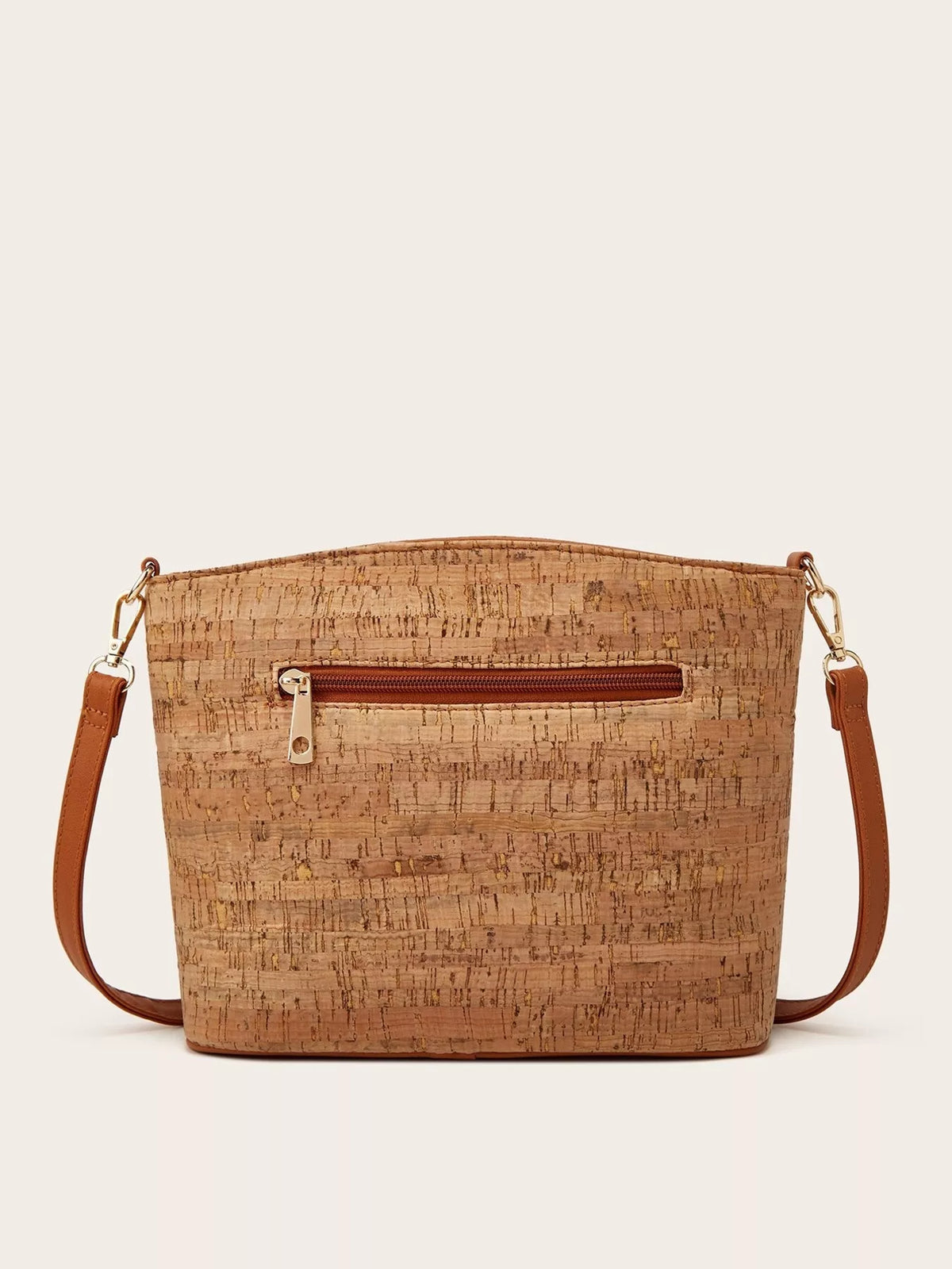 Ethnic Tree Bark Pattern Multi-Pocket Crossbody Bag