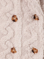 Children's Cozy Textured Double-Breasted Outerwear
