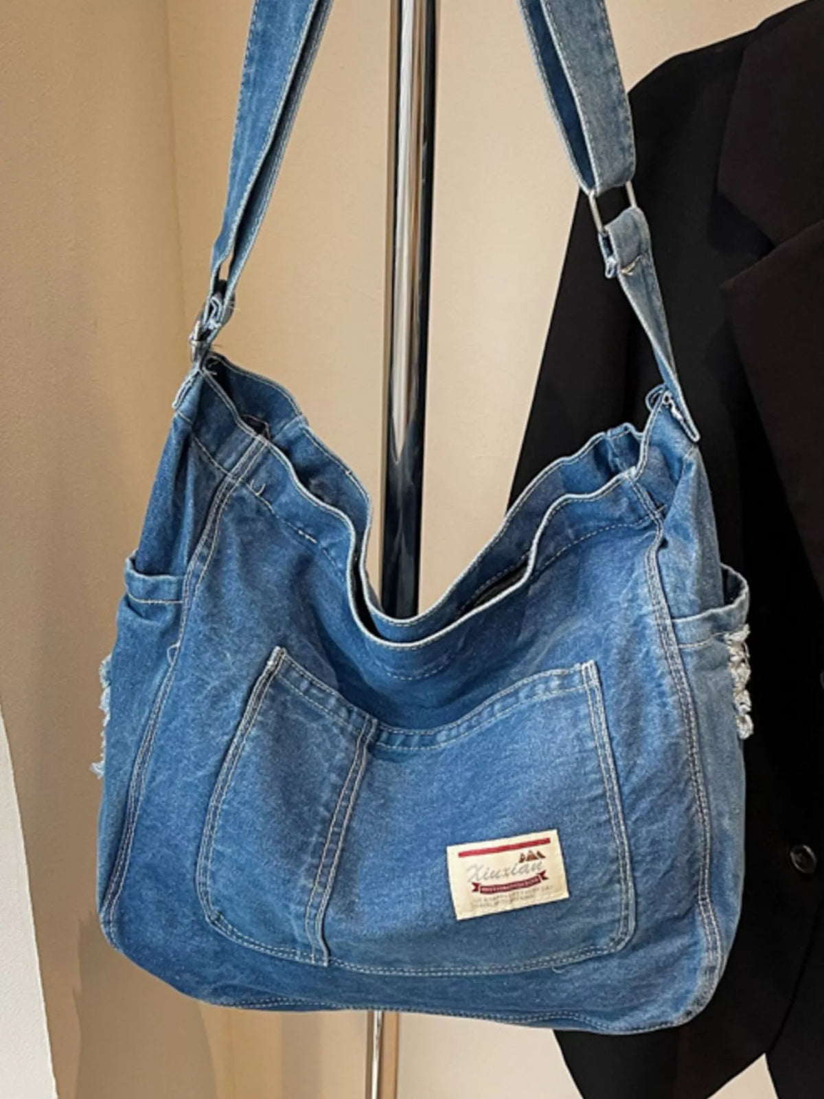 Casual Denim Crossbody Bag