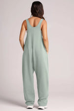 Lovelet V-Neck Wide Strap Overalls