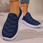 Breathable Mesh Round Toe Slip-Ons