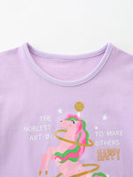 Children's Unicorn Graphic Short Sleeve T-Shirt