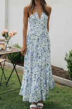 Printed Halter Neck Cami Dress