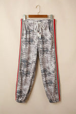 Camo Print Drawstring Waist Joggers