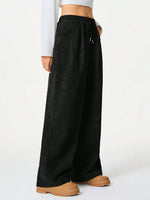 Wide Leg Drawstring Pants