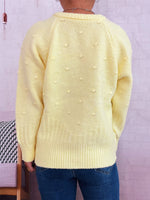 Rose Embroidered Button-Up Cardigan