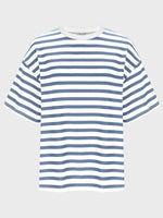 Striped Round Neck Half Sleeve T-Shirt