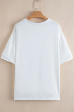 Loose Half Sleeve Hi Low Hem T Shirt