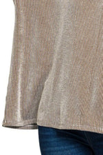 Zenana Corded Rib Oversized Short Sleeve Top