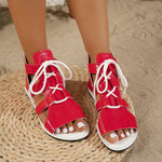 Open Toe Flats Sandals