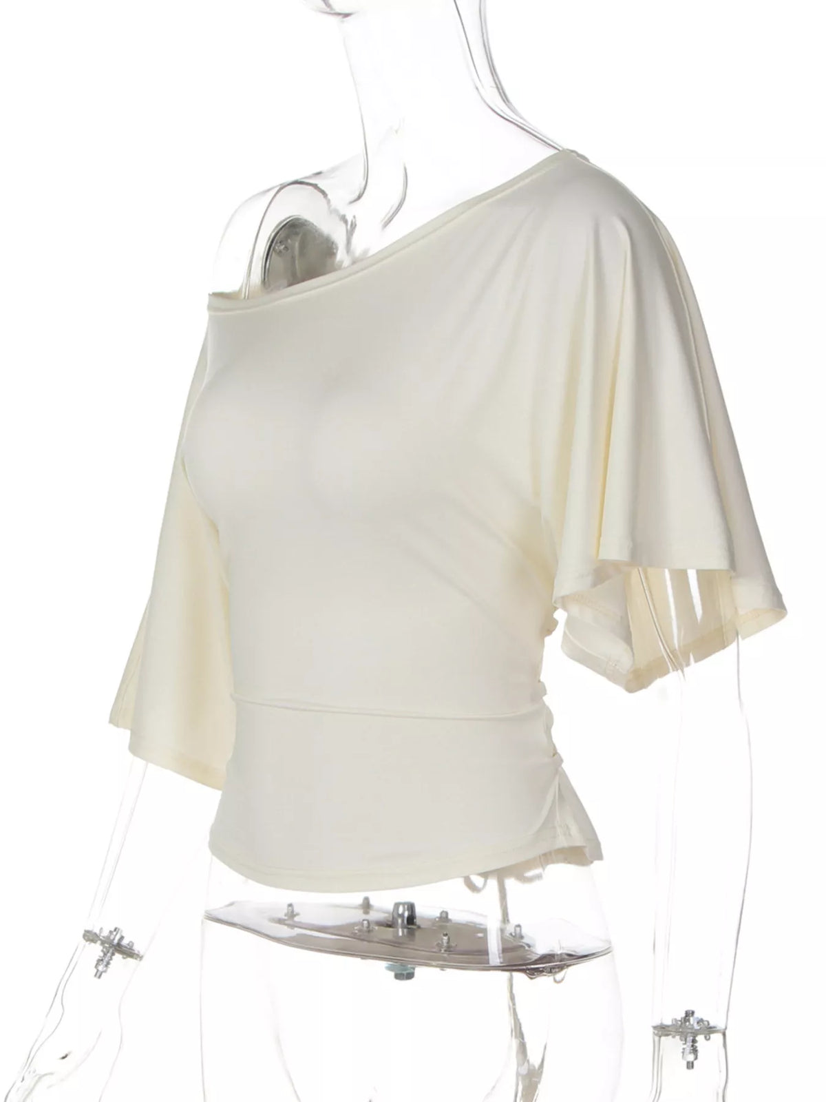 Boat Neck Short Sleeve T-Shirt