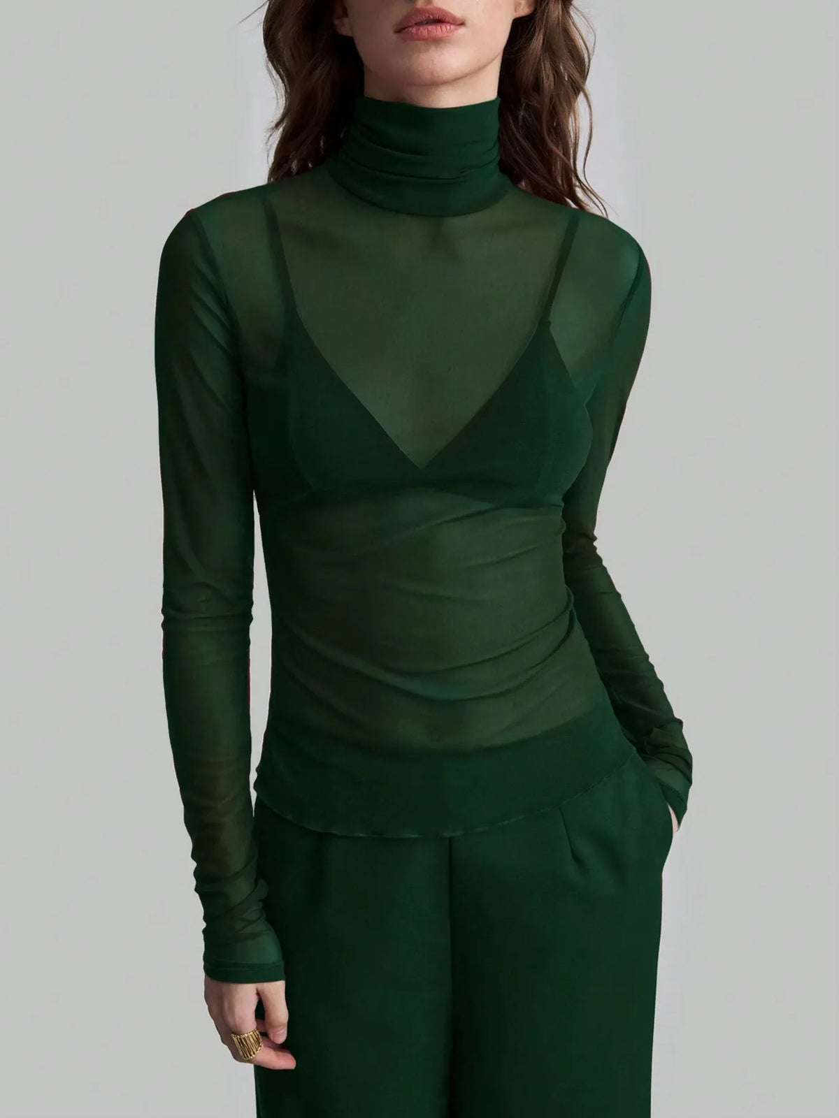 Turtleneck Long Sleeve Top