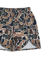 Camo Print Elastic Waist Shorts