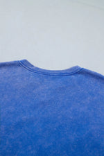 Patriot Star Patched Notched Neck Mineral Washed Tee