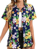 Plant Print Short Sleeve Shirt
