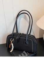 Zipper Closure Shoulder Bag