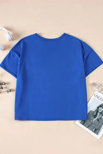 Patched Pocket Exposed Seam Oversize T-shirt