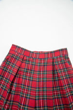 Plaid Wide-Leg Pants