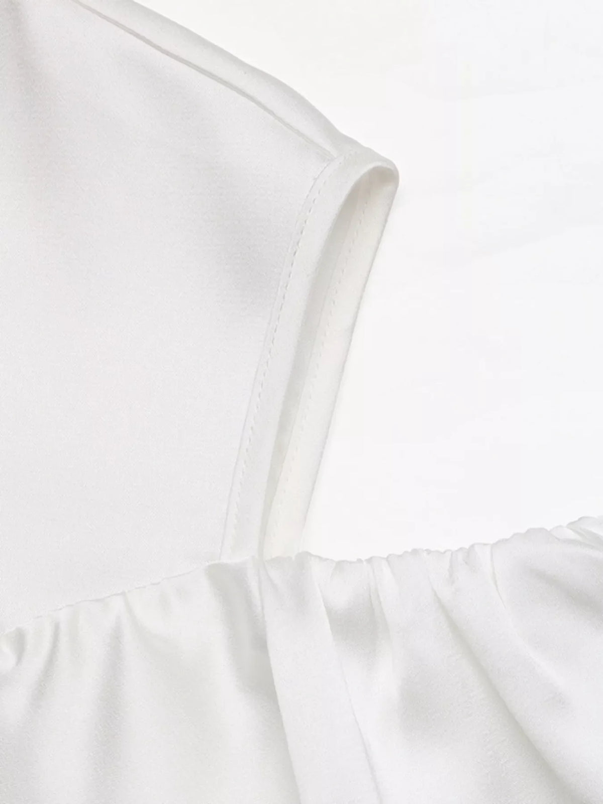 Ruffled Cold Shoulder Flounce Sleeve Blouse