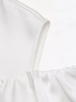 Ruffled Cold Shoulder Flounce Sleeve Blouse