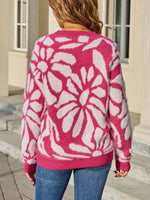 Fuzzy Knit Round Neck Sweater