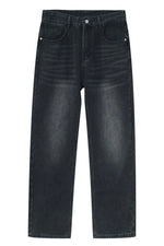 Straight Leg Jeans with Pockets
