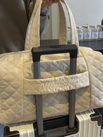 Quilted Duffel Bag with Adjustable Strap