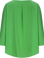 Full Size Round Neck Relaxed Fit Blouse Plus Size