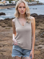 Tie Shoulder V-Neck Sweater Vest