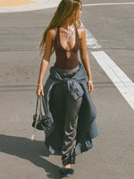 Cutout Ribbed Tank Top