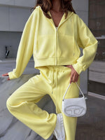 Zip-Up Hoodie and Sweatpants Set