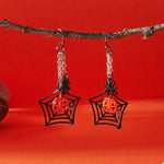 Halloween Spider Web Earrings