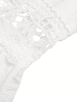 Lace Trim Wide Leg Jumpsuit