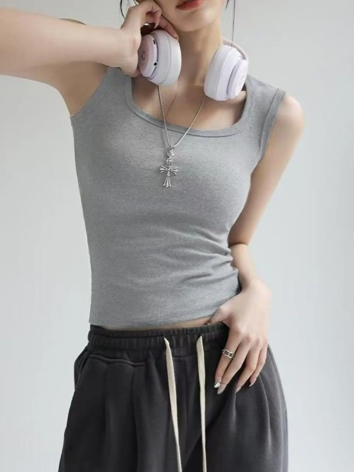 Plus Size Wide Strap Tank